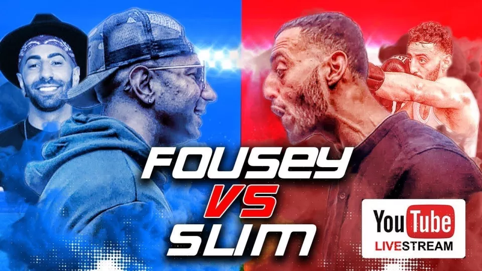 Fousey vs Slim event poster