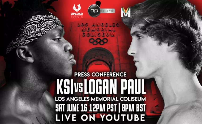 KSI vs Logan Paul event poster