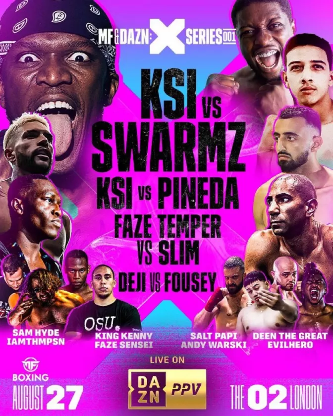 Misfits Boxing X Series 001 event poster
